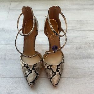 Jessica Simpson leopard heels